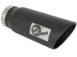 aFe Power - aFe Power 5" IN/6" OUT Bolt-On Matte Black Stainless Exhaust Tip; 49T50601-B15 - Image 1