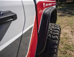 Bushwacker - Bushwacker Flat Style Front/Rear Fender Flares-Black, for Jeep JT; 10928-07 - Image 2