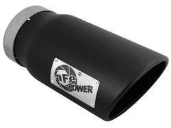 aFe Power - aFe Power 5" IN/6" OUT Bolt-On Matte Black Stainless Exhaust Tip; 49T50601-B12 - Image 1