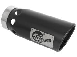 aFe Power - aFe Power 4" IN/5" OUT Bolt-On Matte Black Stainless Exhaust Tip; 49T40501-B121 - Image 1