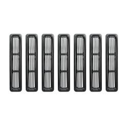 Rugged Ridge - Rugged Ridge 11401.03 Billet Grille Inserts Black for Jeep Wrangler - Image 1