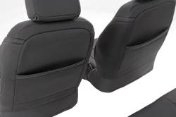 Rough Country Suspension Systems - Rough Country Front/Rear Seat Covers-Black, for 08-10 Jeep JK 4dr; 91002A - Image 2