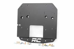 Rough Country Suspension Systems - Rough Country Spare Tire Mount Relocation Plate-Black, for Wrangler JL; 10526 - Image 1