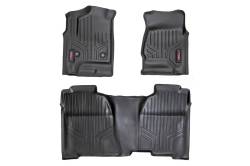 Rough Country Suspension Systems - Rough Country Fr/Rr Floor Liners-Black, 14-18 Silverado/Sierra Crew; M-21413 - Image 1