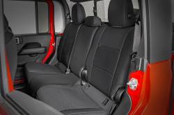 Rough Country Suspension Systems - Rough Country Front/Rear Seat Covers-Black, for Gladiator JT; 91038 - Image 3