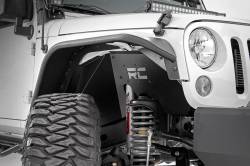 Rough Country Suspension Systems - Rough Country Front Inner Fender Liners-Black, for Wrangler JK; 1195 - Image 3