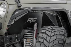 Rough Country Suspension Systems - Rough Country Front Inner Fender Liners-Black, for Wrangler JK; 1195 - Image 5