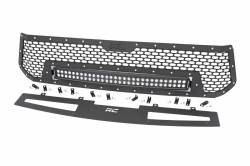 Rough Country Suspension Systems - Rough Country Front Mesh Grille Insert w/ LED-Black, for 14-17 Tundra; 70226 - Image 2