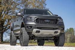 Rough Country Suspension Systems - Rough Country Bumper Mount Dual 6" LED Light Bar Kit, 19-24 Ford Ranger; 70829 - Image 4
