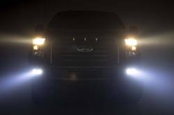 Rough Country Suspension Systems - Rough Country Dual 2" LED Pod Fog Light Kit-Flood, 15-17 F-150; 70833 - Image 4