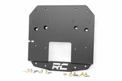 Rough Country Suspension Systems - Rough Country Spare Tire Mount Relocation Plate-Black, for Wrangler JL; 10529 - Image 1