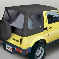 Rugged Ridge - Rugged Ridge 53721.15 XHD Soft Top Black Denim Clear Windows Suzuki Samurais - Image 1