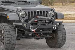 Rough Country Suspension Systems - Rough Country Heavy Duty Front Winch Bumper-Black, for Jeep JK/JL/JT; 10596 - Image 1