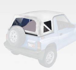 Rugged Ridge - Rugged Ridge 53722.52 XHD Soft Top White Denim Suzuki Sidekicks/Geo Trackers - Image 1