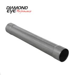 Diamond Eye Performance - Diamond Eye 510205 Muffler Replacement Pipe 4" Single In Single Out Aluminized 3 - Image 1