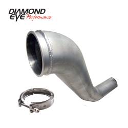 Diamond Eye Performance - Diamond Eye 221043 Hx40 Turbo Downpipe Kit w/ Vc400hx40 Clamp 4" Aluminized - Image 1