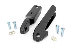 Rough Country Suspension Systems - Rough Country Front Tow Hook Brackets-Black, 88-98 GM C/K 1500 Truck/SUV; RS163 - Image 1