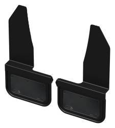 Gatorback - Gatorback Removable 1.5" Offset 12"x9" Front Mud Flaps, Blank Gunmetal; GN104-GM - Image 1