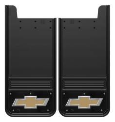 Gatorback - Gatorback 12"x26" Universal Mud Flaps-Black, Bowtie Logo; GB1226BT-GFULL - Image 1