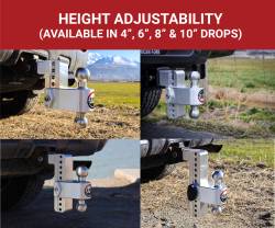 Weigh Safe - Weigh Safe 3" 180 Degree Class V 6" Drop Hitch Receiver, 21K; LTB6-3-KA - Image 5