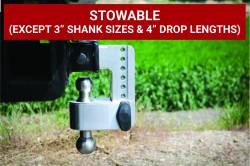 Weigh Safe - Weigh Safe 3" 180 Degree Class V 6" Drop Hitch Receiver, 21K; LTB6-3-KA - Image 7