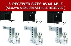 Weigh Safe - Weigh Safe 2" Aluminum Class IV 10" Drop Hitch Receiver, 12.5K; WS10-2 - Image 9
