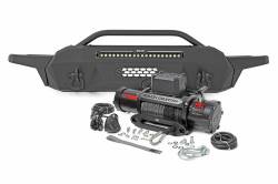 Rough Country Suspension Systems - Rough Country High Clearance Front Bumper w/ 9.5K Winch, for Tacoma; 10722 - Image 1