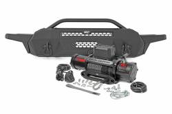 Rough Country Suspension Systems - Rough Country High Clearance Front Bumper w/ 9.5K Winch, for Tacoma; 10716 - Image 1