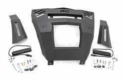 Rough Country Suspension Systems - Rough Country Heavy Duty Front Bumper w/ LED-Black for Can-Am Defender HD; 97068 - Image 1