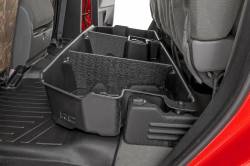 Rough Country Suspension Systems - Rough Country Rear Underseat Storage Bin-Black, for 07-21 Tundra Dbl; RC09511 - Image 1