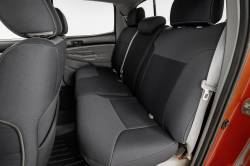 Rough Country Suspension Systems - Rough Country Front/Rear Seat Covers-Black, for 05-15 Tacoma Double; 91057 - Image 3