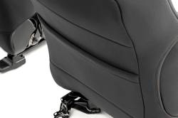 Rough Country Suspension Systems - Rough Country Front/Rear Seat Covers-Black, for 05-15 Tacoma Double; 91057 - Image 4