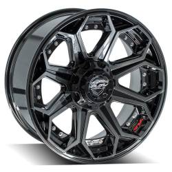 4PLAY - 4PLAY Wheels 4P80R 20x9 6x5.5/135 0mm Gloss Black/Brushed; 4P80R-20090-6D55-0BBT - Image 5