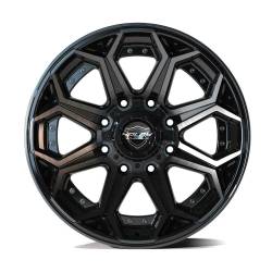 4PLAY - 4PLAY Wheels 4P80R 20x9 8x6.5 0mm Gloss Black/Brushed; 4P80R-20090-8650-0BBT - Image 1