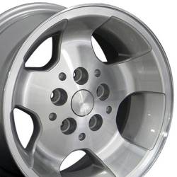 OE Wheels LLC - OE Wheels JP08 15x8 5x4.5 25.4mm Silver/Machined; JP08-15080-5450-25MS - Image 5