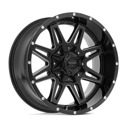 Pro Comp Alloys - Pro Comp Wheels PA42 BLOCKADE 20x9.5 5x5.5/150 -6mm Black/Milled; PXA8142-29526 - Image 1