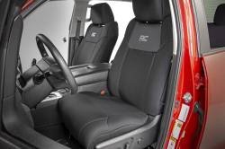 Rough Country Suspension Systems - Rough Country Front/Rear Seat Covers-Black, for 14-21 Tundra CrewMax; 91027A - Image 2