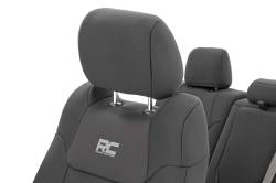 Rough Country Suspension Systems - Rough Country Front/Rear Seat Covers-Black, for 14-21 Tundra CrewMax; 91027A - Image 5