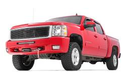 Rough Country Suspension Systems - Rough Country Front Mesh Grille Insert-Black, 07-13 Silverado 1500; 70194 - Image 3