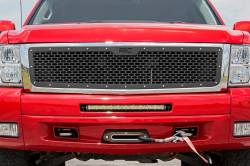 Rough Country Suspension Systems - Rough Country Front Mesh Grille Insert-Black, 07-13 Silverado 1500; 70194 - Image 4