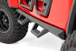 Rough Country Suspension Systems - Rough Country Contoured Drop Step Nerf Bars-Black, for Gladiator JT; 90762 - Image 1