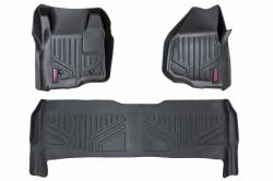 Rough Country Suspension Systems - Rough Country Front/Rear Floor Liners-Black, 11-16 Super Duty Crew; M-51223 - Image 1