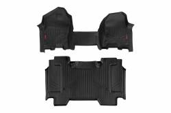 Rough Country Suspension Systems - Rough Country Front/Rear Floor Liners-Black, for 19-24 Ram 1500 Crew; M-31410 - Image 1