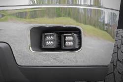 Rough Country Suspension Systems - Rough Country Dual 2" LED Pod Fog Light Kit-Flood Silverado/Sierra HD; 70628DRLA - Image 5