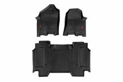 Rough Country Suspension Systems - Rough Country Front/Rear Floor Liners-Black, for 19-24 Ram 1500 Crew; M-31412 - Image 1