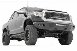 Rough Country Suspension Systems - Rough Country Front Mesh Grille Insert w/ LED-Black, for 14-17 Tundra; 70225 - Image 4