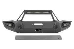 Rough Country Suspension Systems - Rough Country Heavy Duty Front Winch Bumper-Black, for Jeep JK/JL/JT; 10585 - Image 2