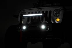 Rough Country Suspension Systems - Rough Country Front Stubby Winch Bumper-Black, for Wrangler JK/JL/JT; 11826 - Image 2