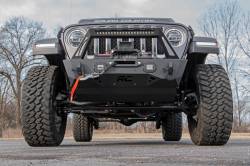 Rough Country Suspension Systems - Rough Country Front Stubby Winch Bumper-Black, for Jeep JK/JL/JT; 10597A - Image 6