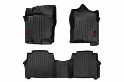 Rough Country Suspension Systems - Rough Country Front/Rear Floor Liners-Black, for 16-24 Titan/XD Crew; M-81712 - Image 1